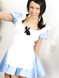 Stunning Sophie looking wonderful in a sexy Alice outfit.